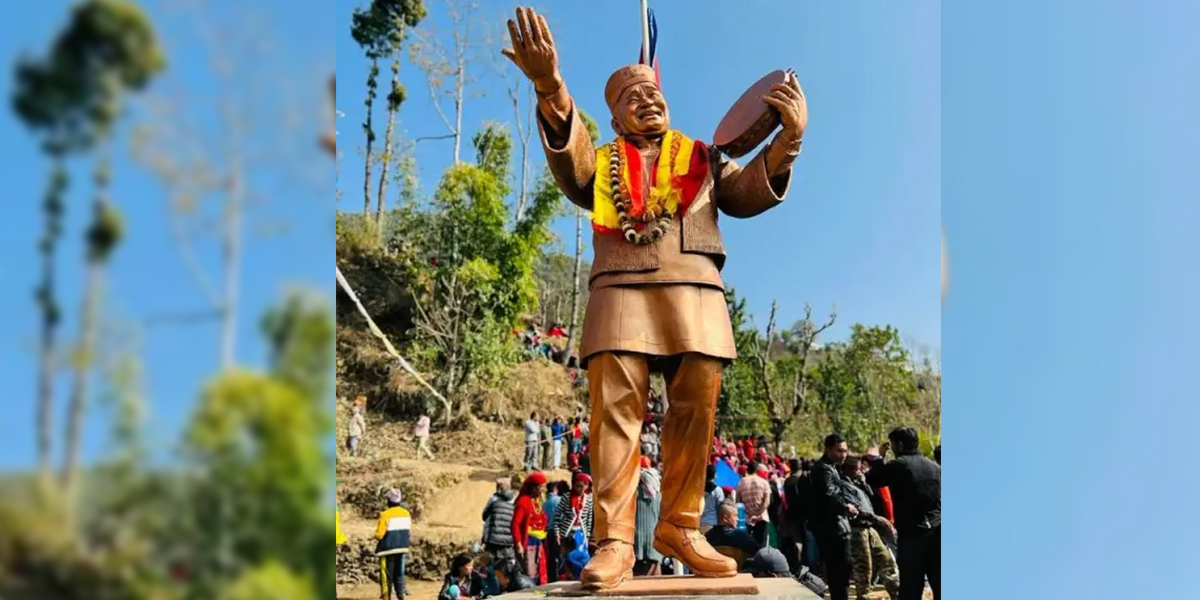 कलाकार जयनन्द लामाको सालिक निर्माण