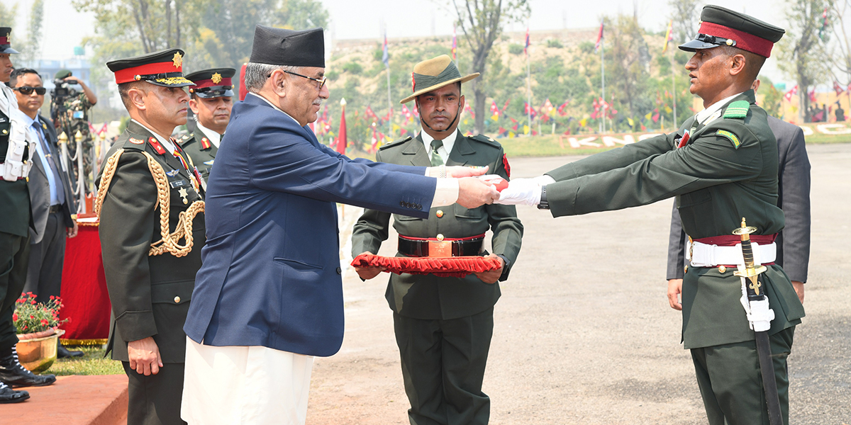 नेपाली सेनाको आयुक्त पद प्रदान कवाज सम्पन्‍न