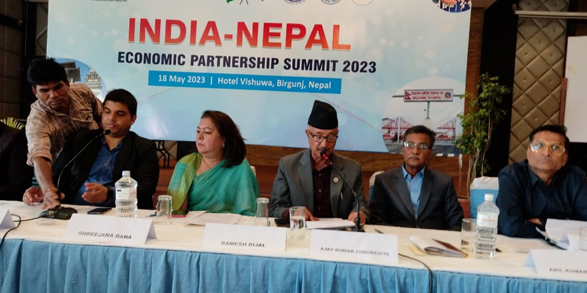 नेपाल-भारत आर्थिक सम्बन्ध नयाँ सिराबाट अघि बढ्नुपर्छ : मन्त्री रिजाल
