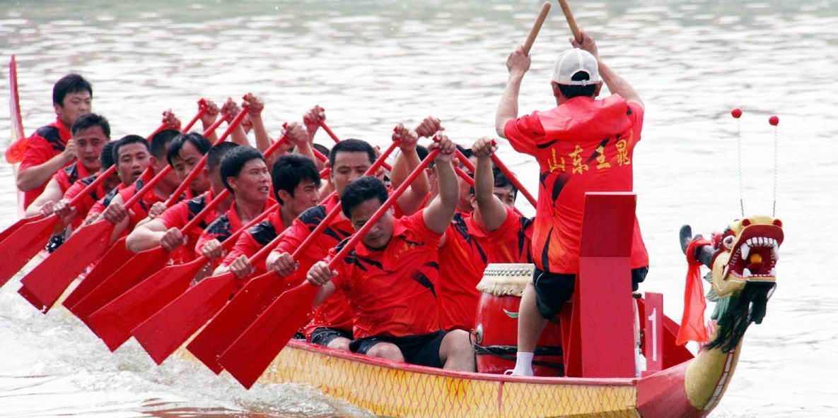 पोखरामा ड्रागन डुंगा दौड : नेपाल, चीन र सिंगापुरका प्रतिस्पर्धी