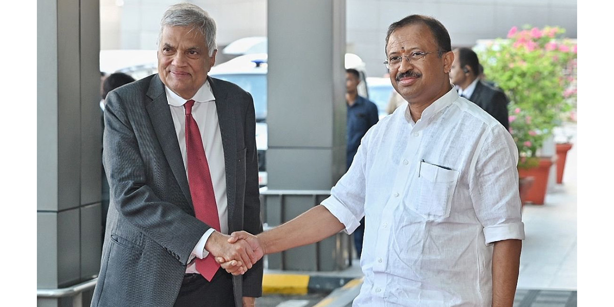 श्रीलंकाको राष्ट्रपति बनेपछि पहिलो पटक भारत भ्रमणमा विक्रमासिंघे