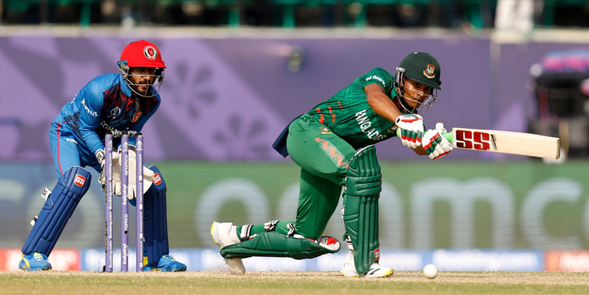विश्वकप क्रिकेटमा बंगलादेशसँग अफगानिस्तान ६ विकेटले पराजित