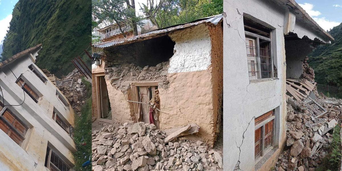 बझाङमा लगतार भूकम्प, ४ दिनमा १५ पटक मापन