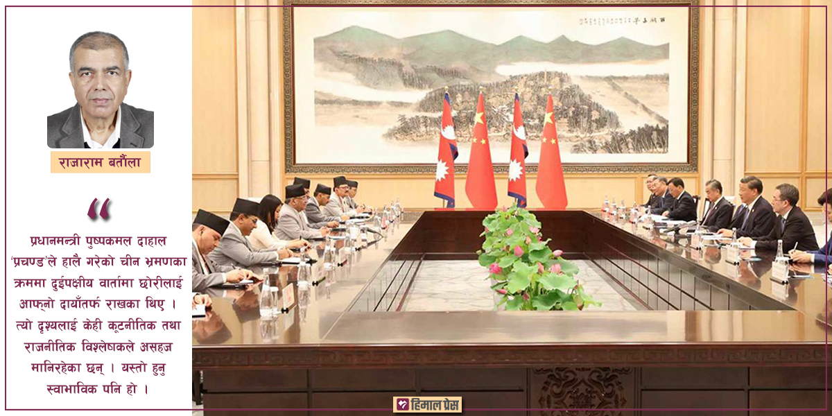 नेपाल-चीन वार्तामा देखिएको एउटा ‘असहज’ उपस्थिति