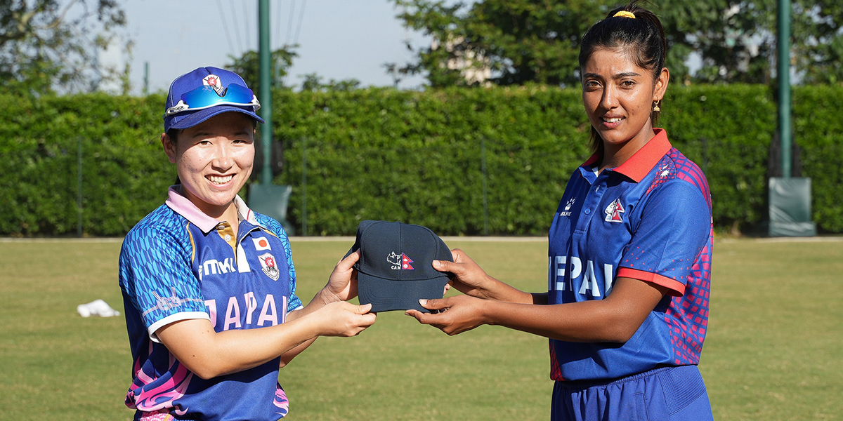 महिला क्रिकेट : जापानसँग नेपाल ४५ रनले विजयी