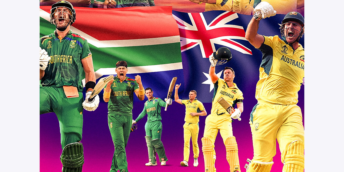 विश्वकप क्रिकेट : दोस्रो सेमिफाइनल अस्ट्रेलियासँग ब्याटिङ गर्दै साउथ अफ्रिका