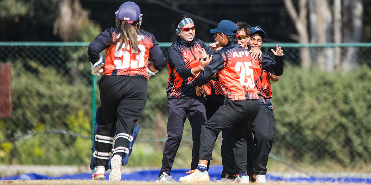 प्रधानमन्त्री कप महिला क्रिकेटको उपाधि एपीएफलाई