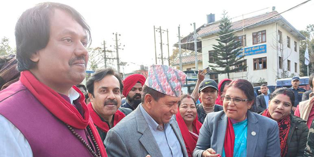 गृहमन्त्री पुगेर छुटाए मन्त्रीसहित जनमत पार्टीका नेता