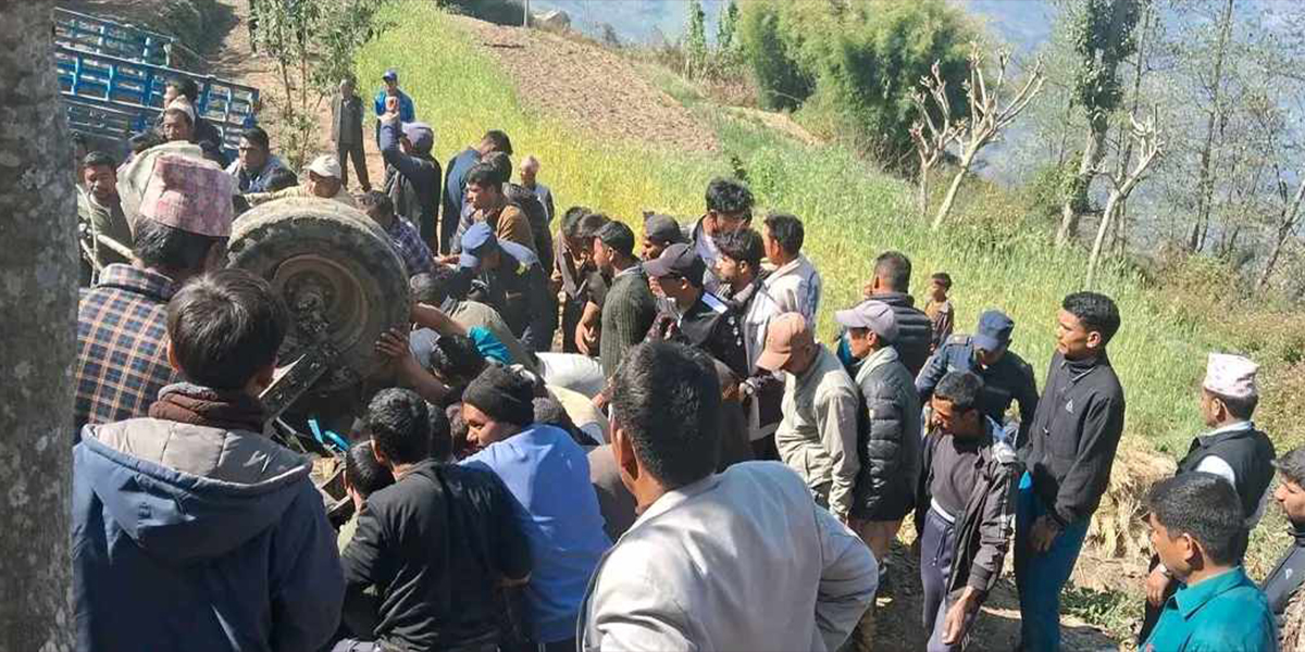 अछाममा ट्र्याक्टर दुर्घटना, पाँच जनाको मृत्यु