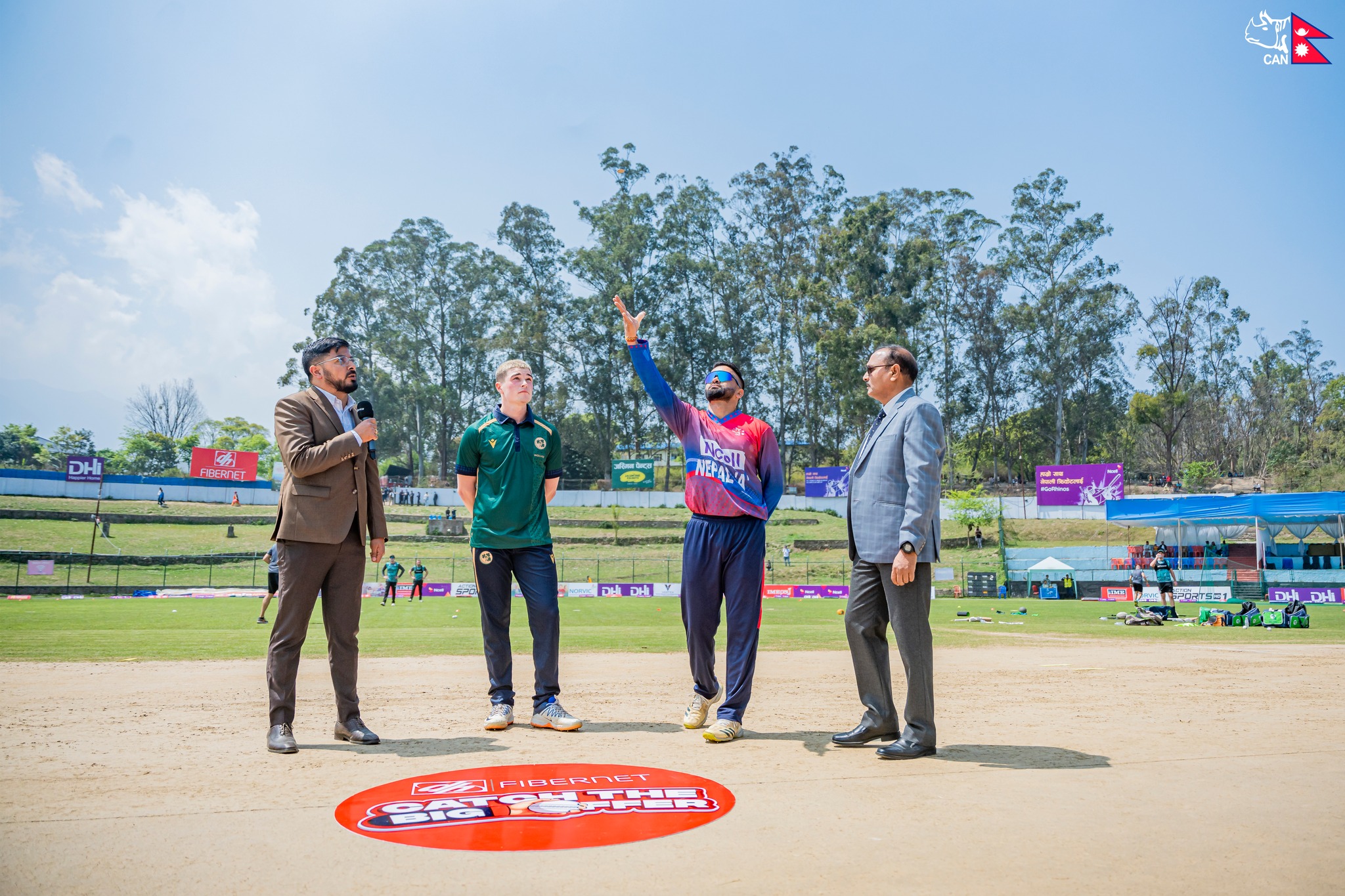 नेपाल ‘ए’ले आयरल्यान्डसँग पहिलो एकदिवसीय खेल खेल्दै
