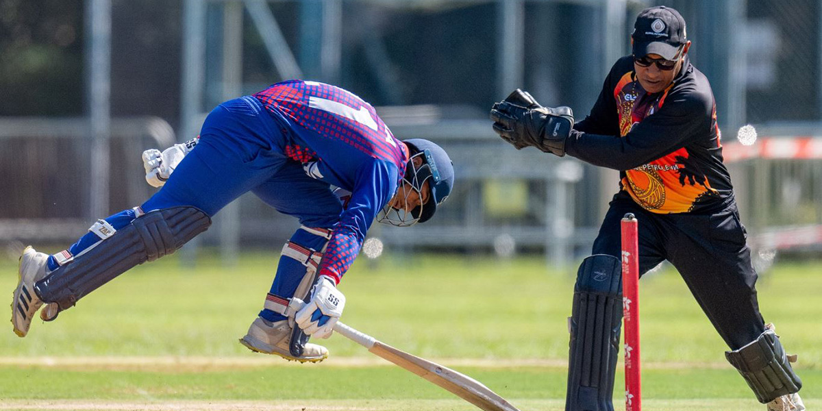 त्रिदेशीय टी-२० शृंखलामा उपाधिका लागि पीएनजीसँग भिड्दै नेपाल