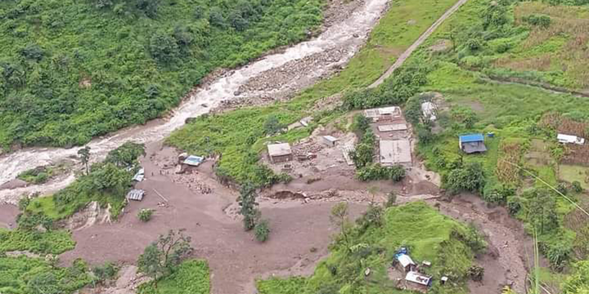 गोरखामा पहिरोमा बेपत्ता भएका पाँचमध्ये तीनजनाको शव भेटियो