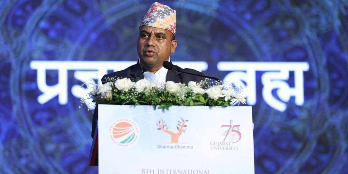 संस्कृतिमन्त्रीको धर्म-धम्ब सम्मेलनमा प्रस्ताव : संस्कृति, पर्यटन र उड्डयनको अन्तरदेशीय चक्र निर्माण गरौँ