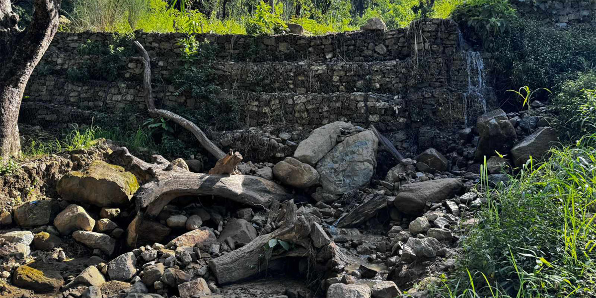 ज्योतिनगर र लक्ष्मीनगर क्षेत्रको पहिरो रोकथामको काम सुरू