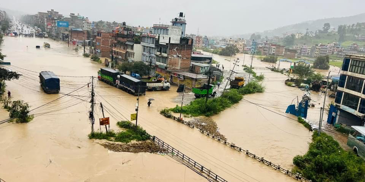 काभ्रेमा बाढी–पहिरोले चारको मृत्यु, १० बेपत्ता