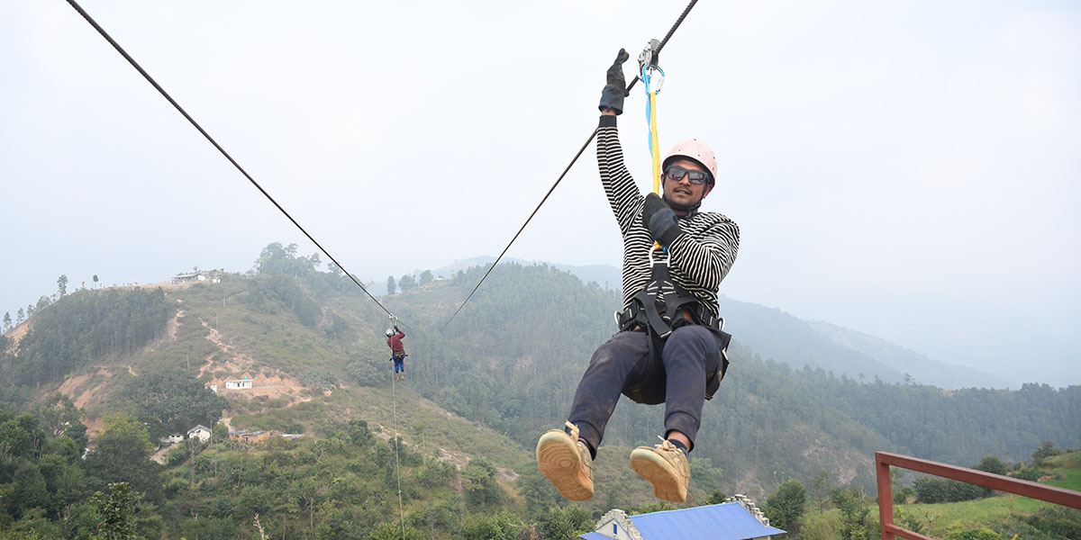 घोरदौरामा जिपलाइन सञ्चालनको तयारी