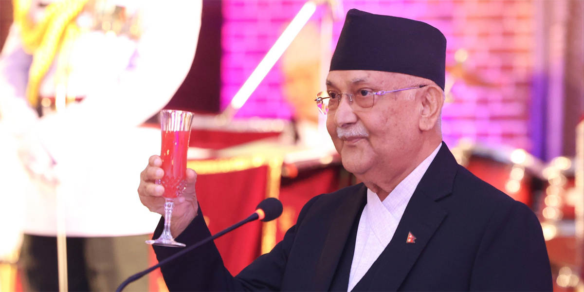 ‘सगरमाथा संवाद’ का पाहुनाहरूको सम्मानमा प्रधानमन्त्री ओलीको रात्रिभोज (तस्बिरहरू)