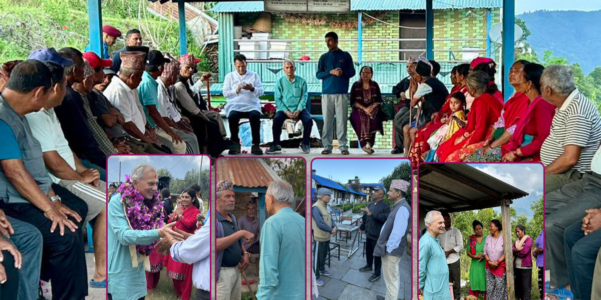 गोरखाका गाउँबस्तीमा डा. बाबुराम : विगतका भूल स्विकार्दै गरे नयाँ संकल्प