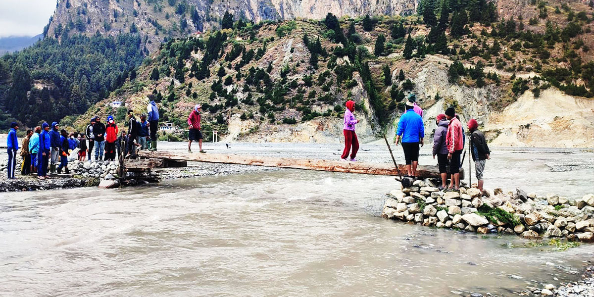 कालीगण्डकी तर्न साँघुको भर, ५ करोडको पुल अलपत्र
