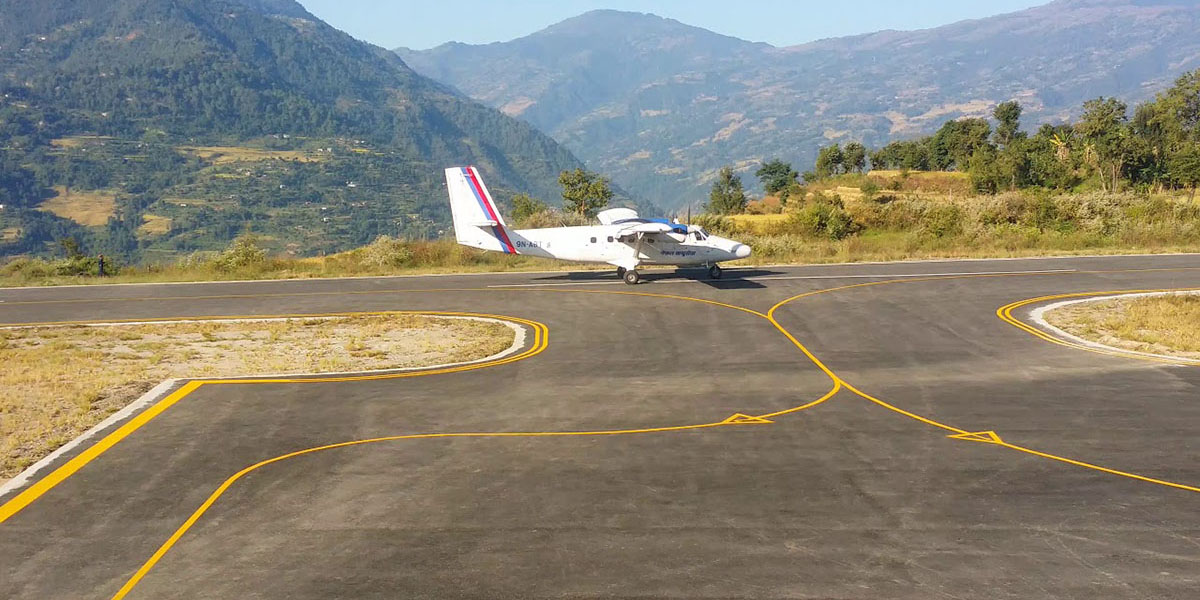 सुकेटार विमानस्थलमा दुई सातादेखि हवाई सेवा ठप्प