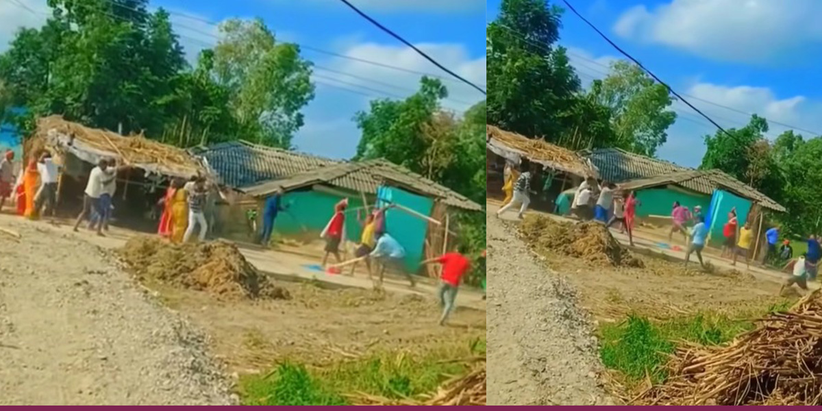 सर्लाहीमा प्रहरी र स्थानीयबीच झडप, प्रहरीसहित १० जना घाइते