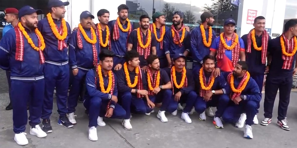 विश्वकप क्रिकेट लिग–२ खेलेर राष्ट्रिय टोली स्वदेश फिर्ता