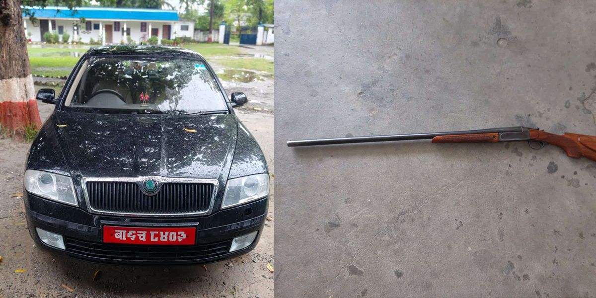 सुनसरीमा मध्यराति कारबाट राइफल बरामद