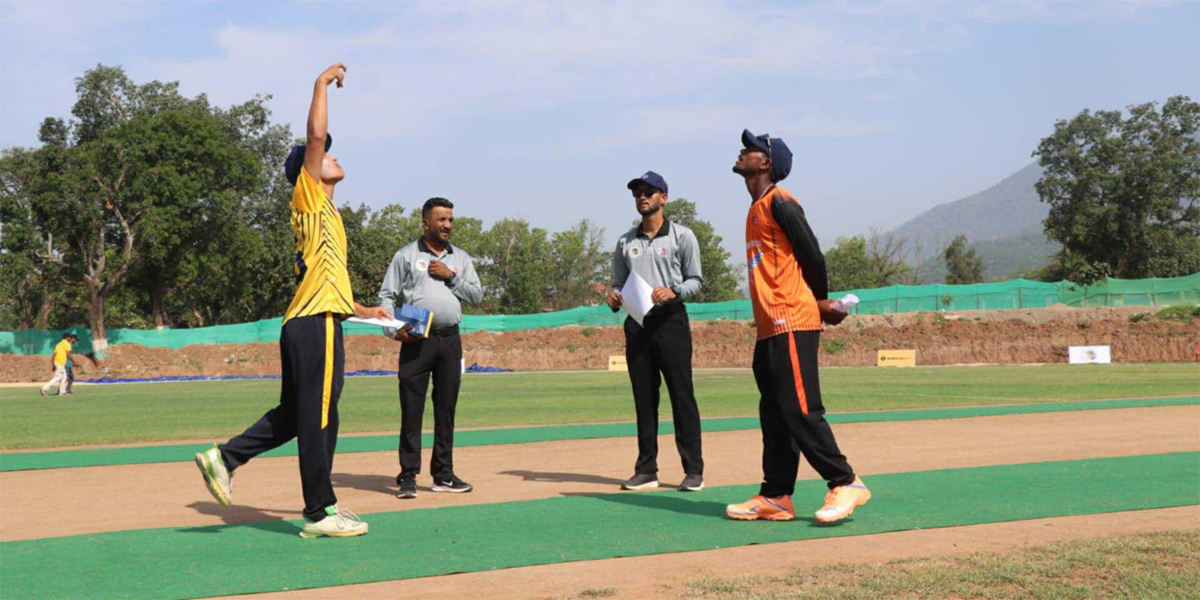 वीरेन्द्रनगरमा जारी टी.बी. स्मृति यू–१६ राष्ट्रिय क्रिकेट प्रतियोगिता : मधेशको लगातार दोश्रो जित