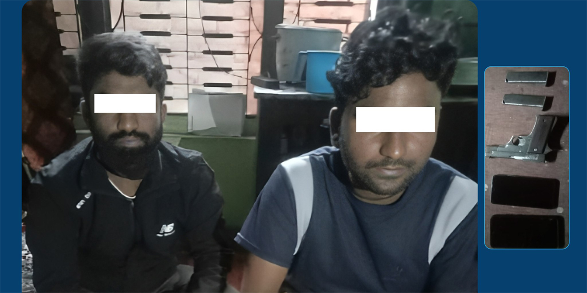 काठमाडौँबाट कटुवा पिस्तोल र दुई थान म्याग्जिनसहित दुई जना पक्राउ