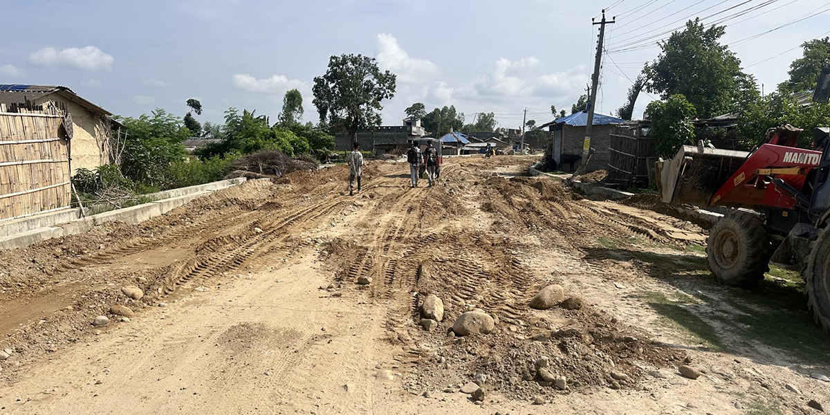 ५ वर्षमा पनि सम्पन्न भएन गोलबजार-लगडी-गदियानी सडक