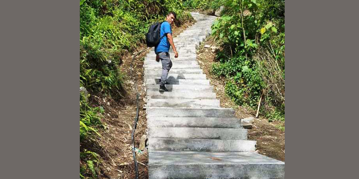 राष्ट्रिय रोजगार कार्यक्रममार्फत पदमार्ग र पोखरी निर्माण