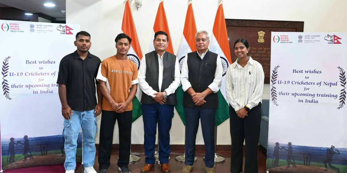 यू–१९ का तीन खेलाडी एक महिने प्रशिक्षणका लागि भारत जाँदै