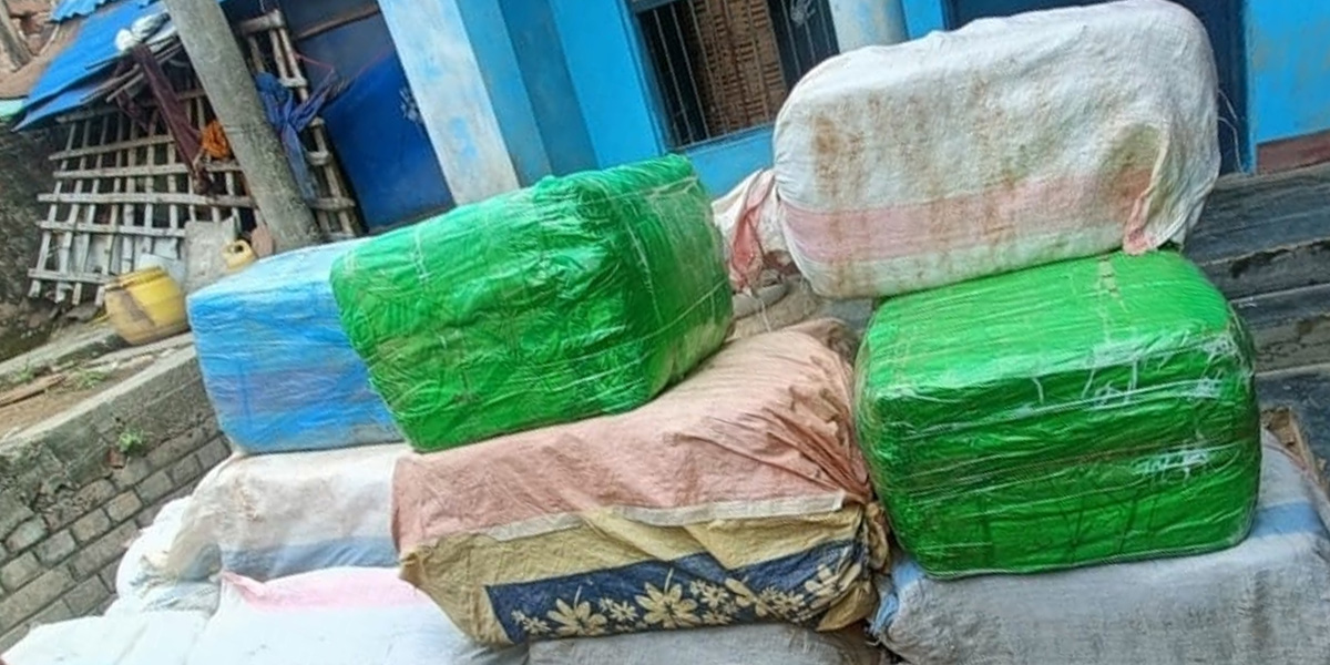 सिरहाको सुखीपुरबाट सात क्विन्टलभन्दा बढी गाँजा बरामद