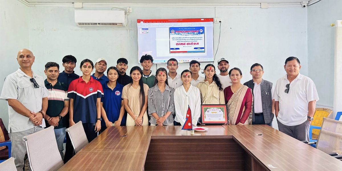 प्रदेश खेलकुद परिषद् गण्डकीद्वारा सय खेलाडीलाई सम्मान