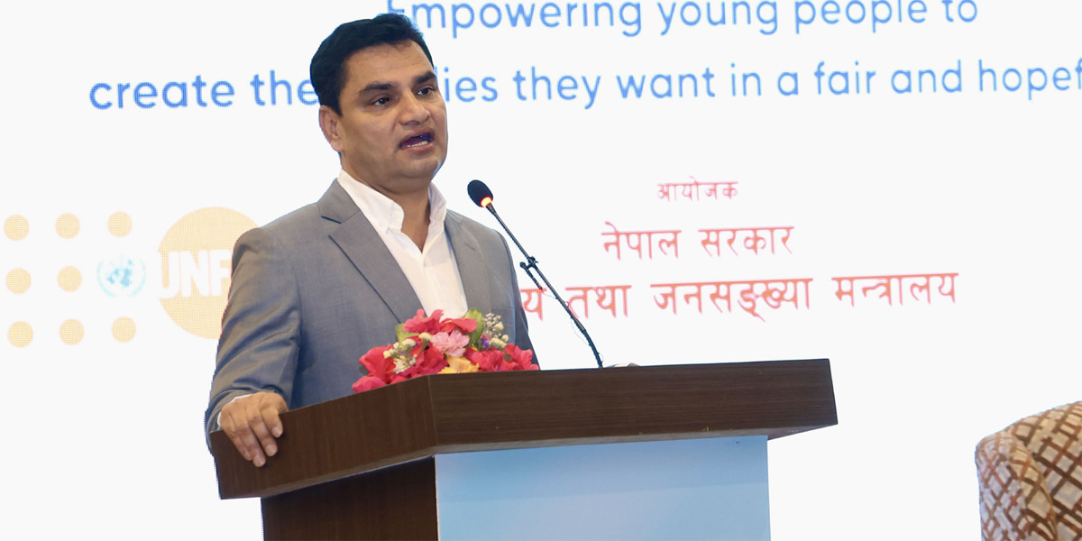 जनसांख्यिक चुनौती समाधान गर्न राष्ट्रिय नीति आवश्यक : मन्त्री पौडेल