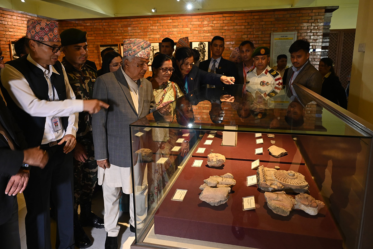 राष्ट्रपति पौडेल संग्रहालय अवलोकनमा [तस्बिरहरू]