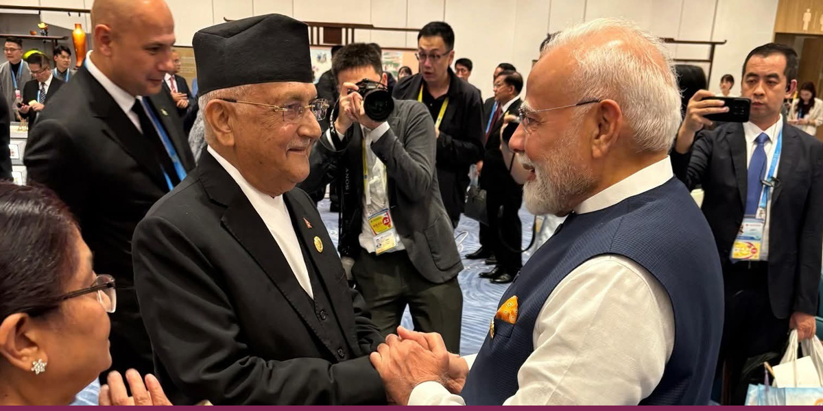 ओली–मोदी भेट
