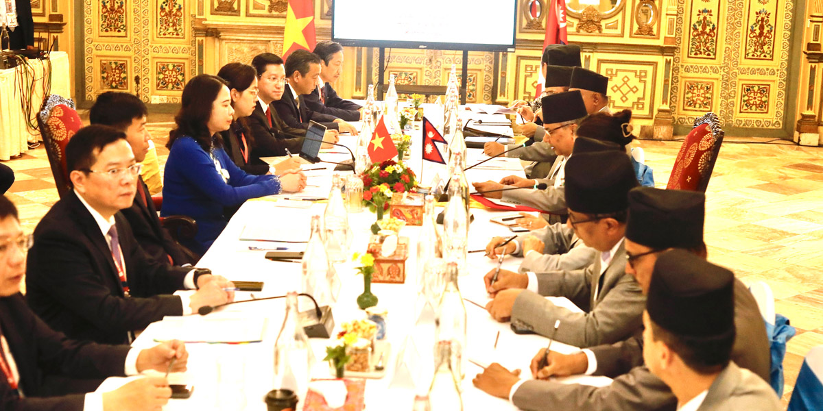 नेपाल र भियतनामका उपराष्ट्रपतिबीच धार्मिक सांस्कृतिक पर्यटन प्रवर्द्धनबारे छलफल