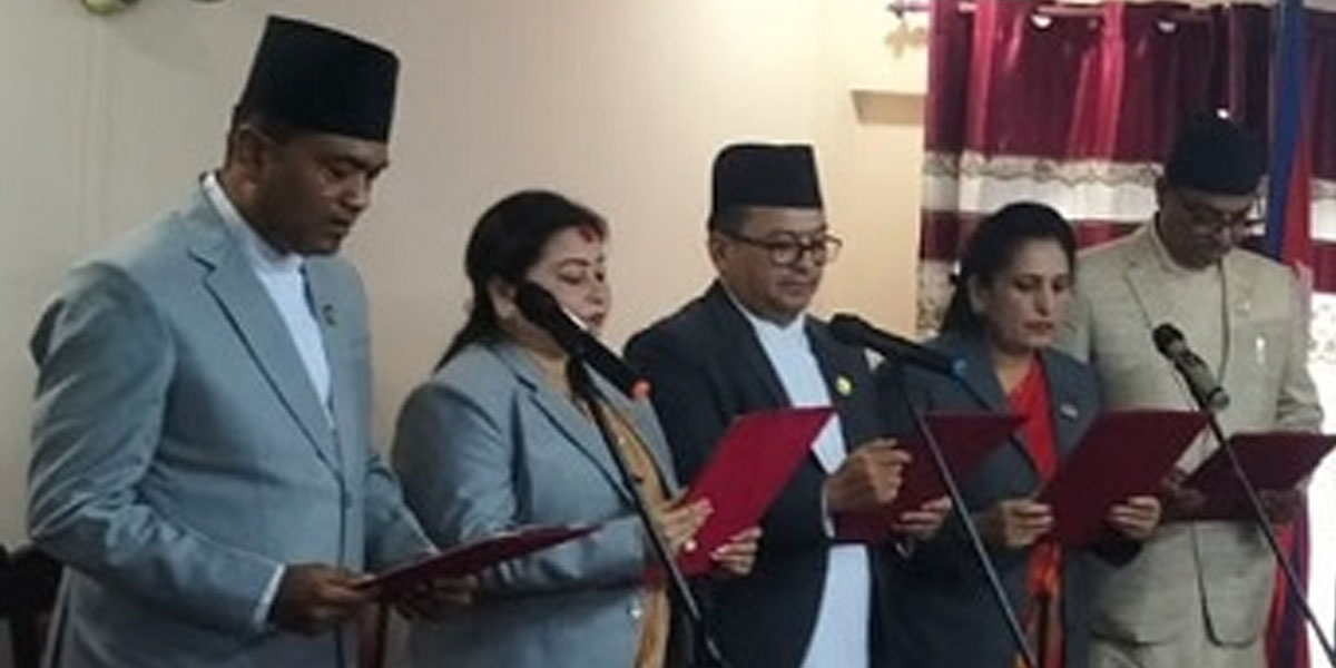 बागमती प्रदेशमा मन्त्रिपरिषद् विस्तार, पाँच मन्त्रीले लिए शपथ