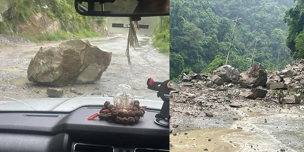 बुटवल-पाल्पा सडकखण्ड १५ घण्टादखि अवरुद्ध