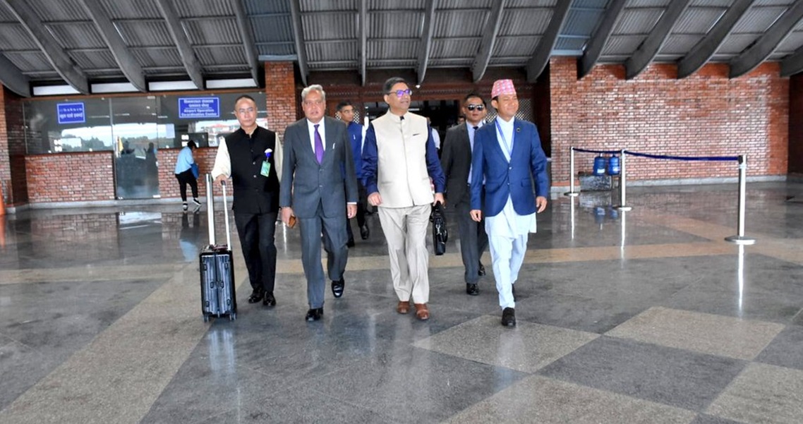 काठमाडौँ आइपुगे भारतीय विदेशमन्त्री विक्रम मिस्री