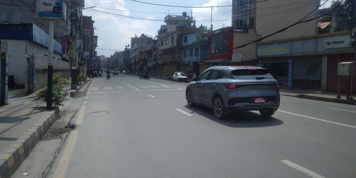काठमाडौँमा घट्यो चहलपहल
