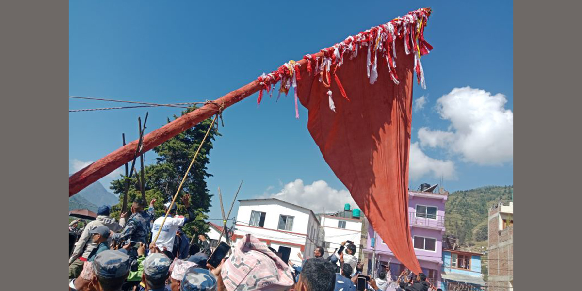 चन्दननाथ र भैरवनाथ मन्दिरमा नयाँ लिंगो फेरियो