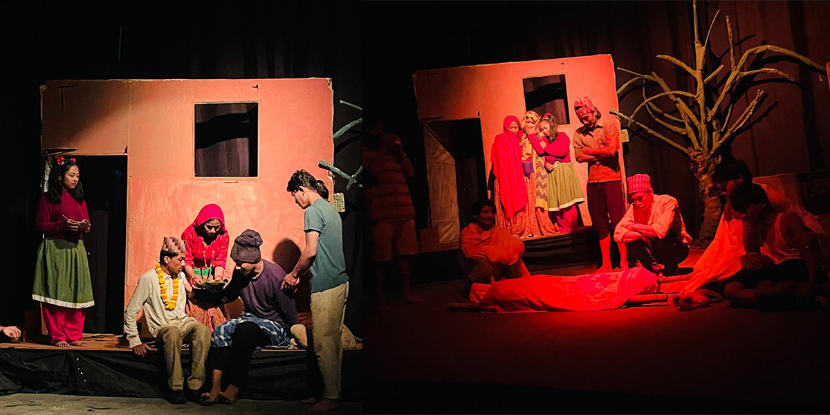 सुदूरपश्चिमको शैलीमा मञ्चनरत नाटक ‘कर्तव्य’