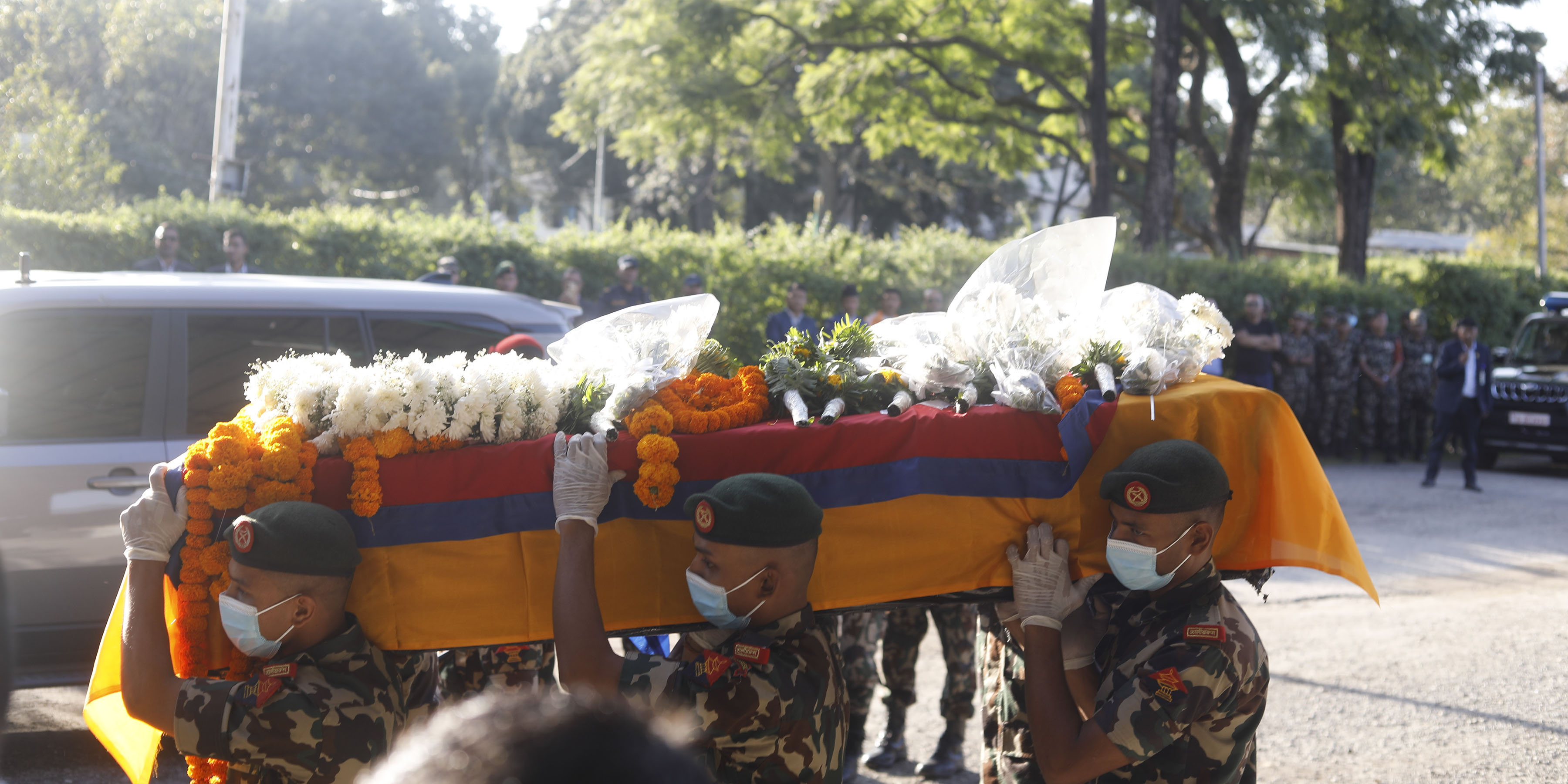 विपिनको शव नेपाल ल्याइयो, प्रधानमन्त्रीलगायतले गरे श्रद्धाञ्जली व्यक्त