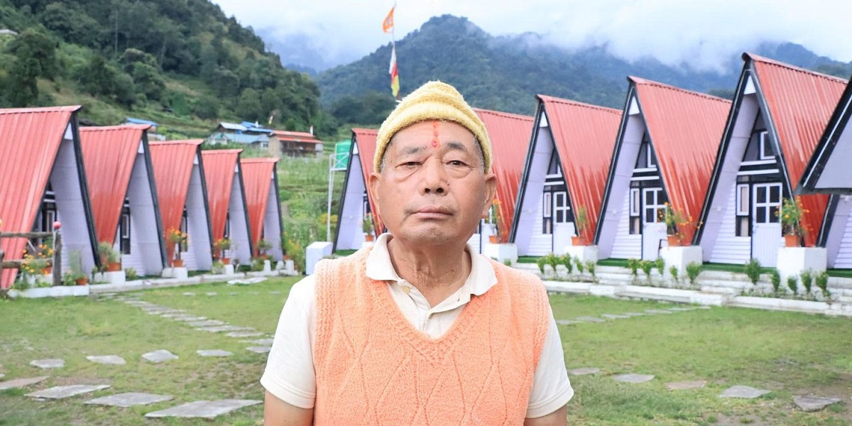 गाउँ फर्केर उद्यममा लागे पूर्वसेनानी, छोराबुहारीलाई पनि विदेश जान रोके