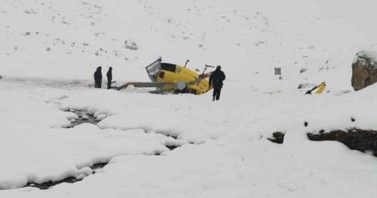 सगरमाथाको आधार शिविर लोबुचेमा हेलिकप्टर दुर्घटना, चालक घाइते