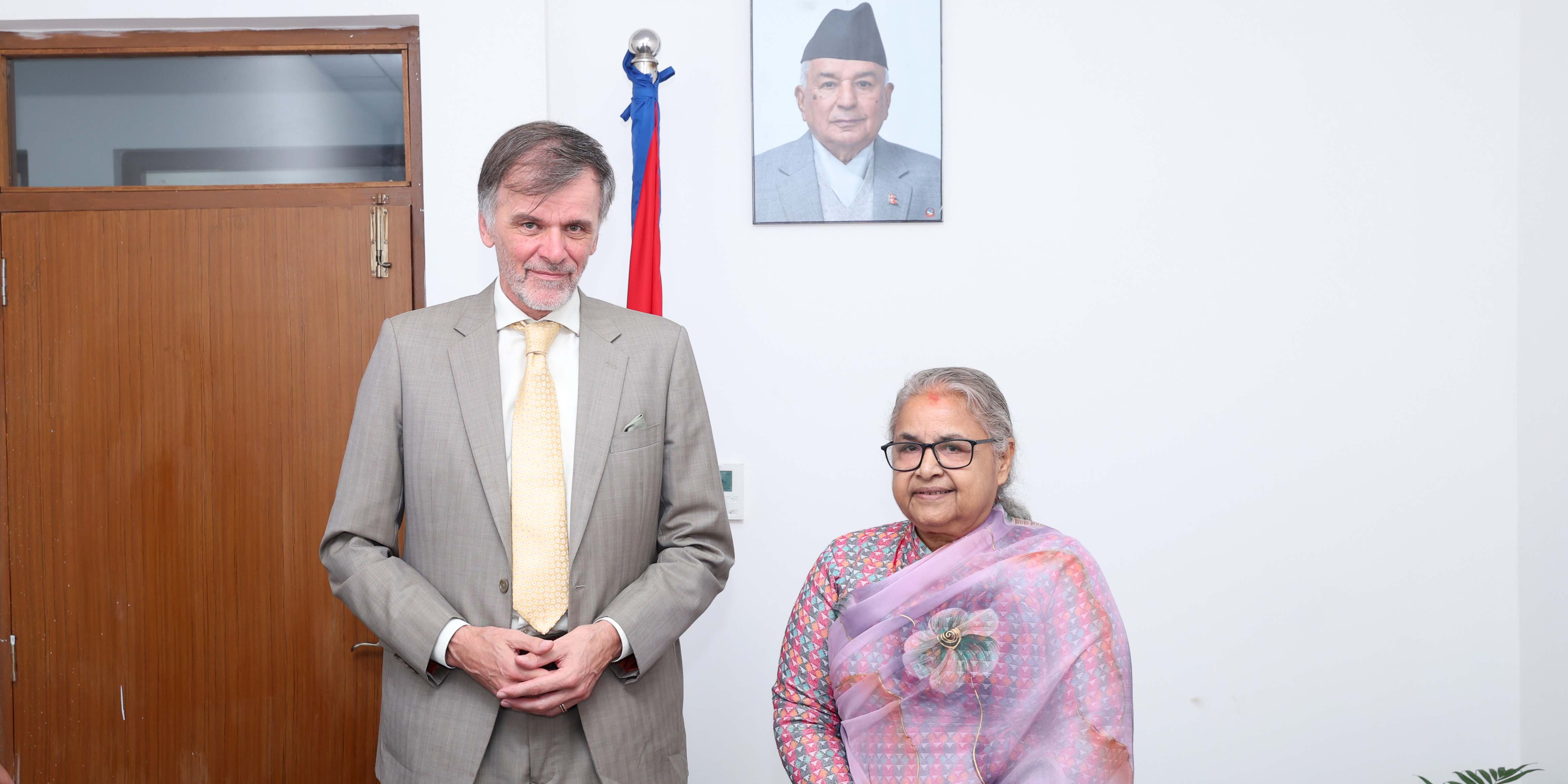 प्रधानमन्त्री कार्कीसँग जर्मनीका राजदूतको शिष्टाचार भेट