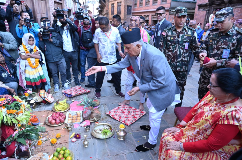 राष्ट्रप्रमुखबाट गरिने नवदुर्गाको विशेष पूजा परम्पराले यस वर्ष पाएन निरन्तरता