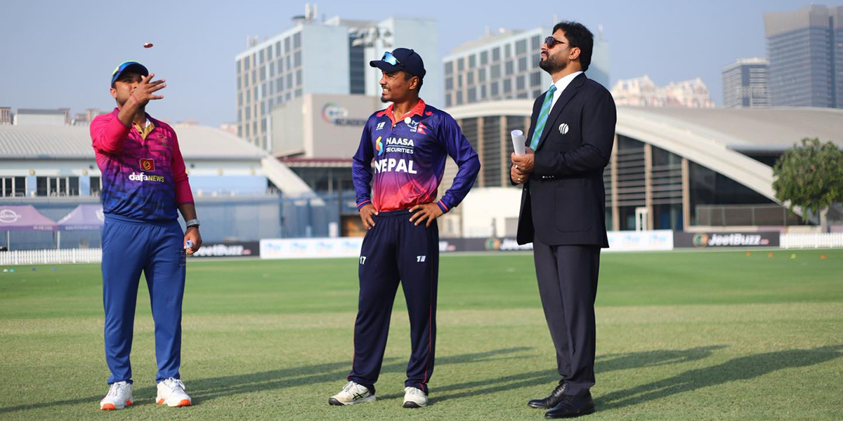 यूएईविरुद्ध नेपालले ब्याटिङ गर्ने